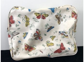 Vintage Butterfly Lunch/makeup Bag