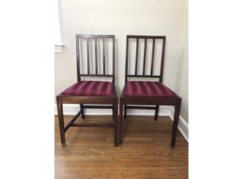 Pair Of Bannister Back Chairs