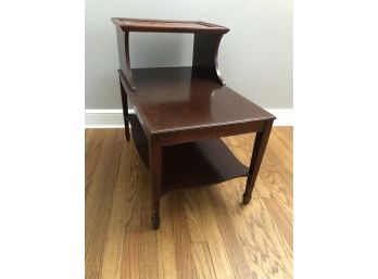 Mid-Century Mersman Two Tier Mahogany Side Tables 2 Of 2