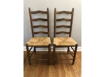 Wood Ladder-back Side Chairs