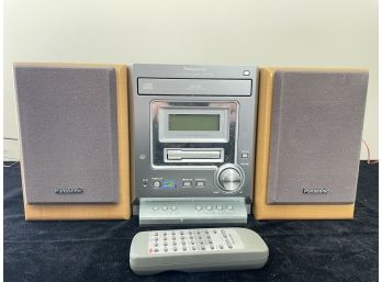 Panasonic SA-PM07 Stereo AM FM Cassette CD Player Mini Hi Fi Shelf System