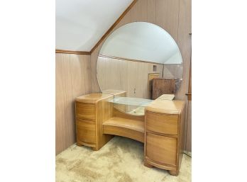 Vintage Mid Century Modern Art Deco Vanity Table