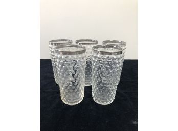 Mid Century Hobnail Tumbler Glasses