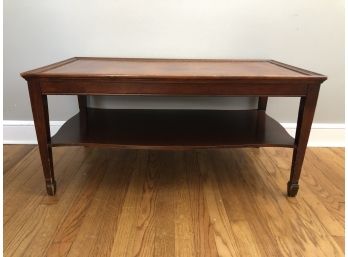 Leather Top Mahogany Table