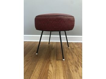 Mid Century Vinyl Foot Stool