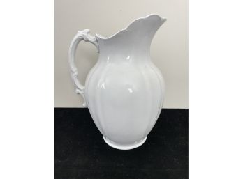 Large Bedroom Milk Glass  Pitcher