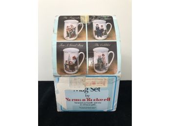 Norman Rockwell Coffee Cup Set