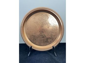 Copper Craft Guild Round Copper Tray