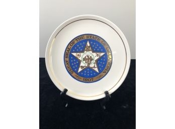 State Of Oklahoma Collector's Plate