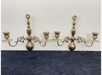 Brass Wall Hanging Candle Holders