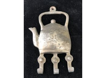 Indian Metal Kettle Key Holder Wall Hanging