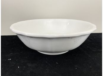 Large Bedroom Milk Glass Wash Bowl