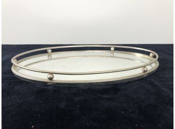 Antique Vanity Tray With Mirror