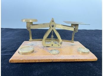 Vintage Rare Brass Postal Scale