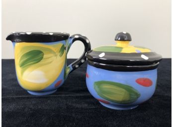 Ceramic Cream And Sugar Set