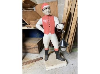 Vintage Lawn Jockey With Lantern