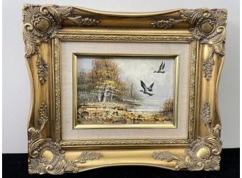 Painting Of Ducks In Frame