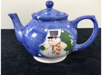 Cute Cooks Corner Snowman Teapot