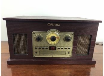 Craig 5 In 1 Turntable System CD684a-BLS