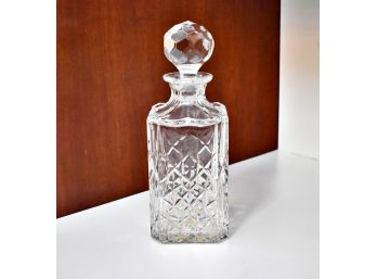 Tiffany & Co Classic Square Crystal Decanter 10'H