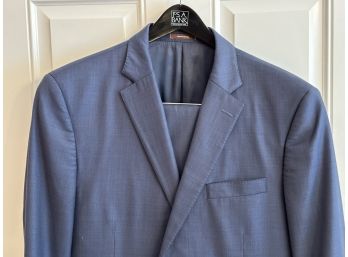 A Traditional Men's Suit In Blue By Peter Millar, Made In Canada