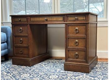 Weekend Project: A Vintage Writing Desk With Leather Top