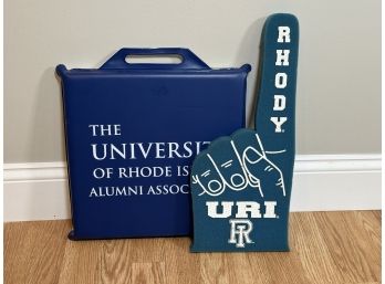 University Of Rhode Island Swag: Foam Finger & Stadium Seat Cushion