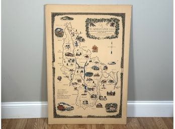 An Awesome Vintage Map: Life In The Farmington River Valley, 1960