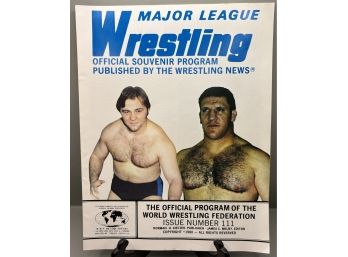 1980 Major League Wrestling Program Issue 111