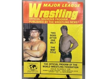 1980 Major League Wrestling Program Issue 108