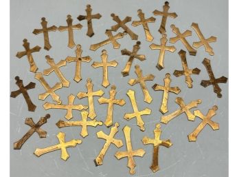 Over 30 Mini Copper Crosses