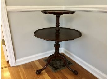 Two Tier Pie Crust Table