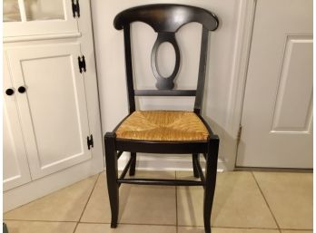 Pottery Barn Hardwood Rush Seat Accent Chair