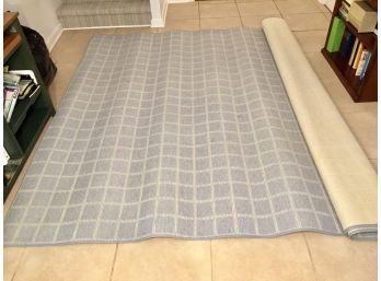 Ethan Allen Custom Made Blue And White Carpet 8' X 10'