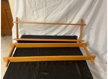 Pair Of Collectible Plate Racks