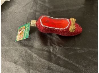 Old World Christmas- Ruby Slipper