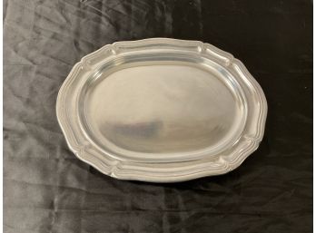 Vintage Pewter Oblong Platter