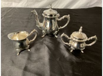 Vintage Silver Plate Set