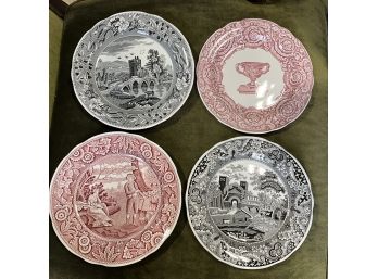 4 Beautiful Spode Archive Collection Plates