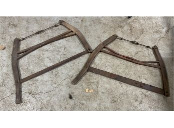 2 Antique Buck Bow Saws