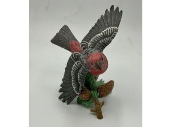Vintage Lenox Porcelain Bird Figurine ~ Pine Grosbeak ~ 1999