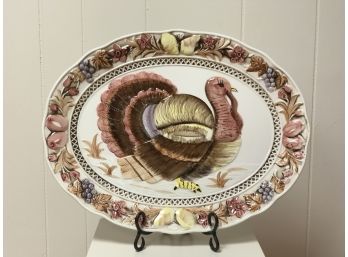 Colorful Turkey Serving Platter