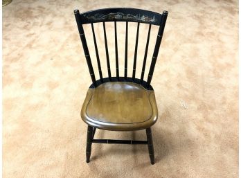 Hitchcock Country Black Stenciled Accent Chair