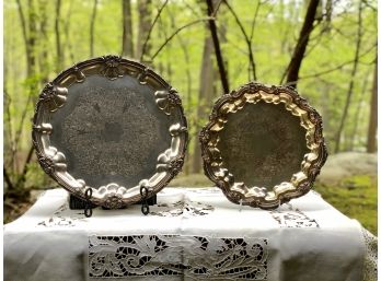 Two Silver Serving Trays
