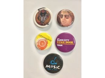 Vintage Rock And Roll Buttons- Motley Crue, White Snake  And More