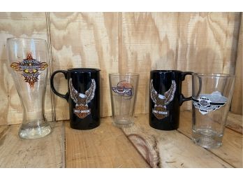 Harley Davidson Mugs And Glasses