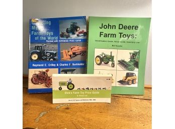 Lot Of 3 Farm Toy Price Guide Books - John Deere And More