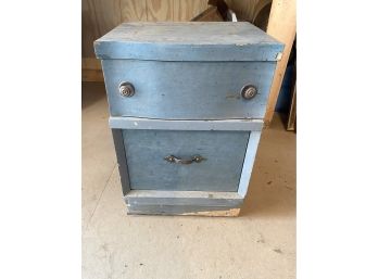 Old Blue Nightstand- As Is