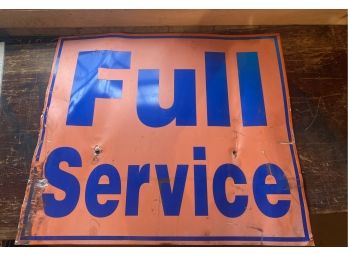 Vintage FULL SERVICE Sign- 32x37