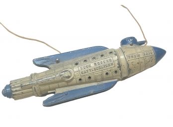 1930s Tootsietoy Buck Rogers 'Battlecruiser' Rocket Ship String Toy